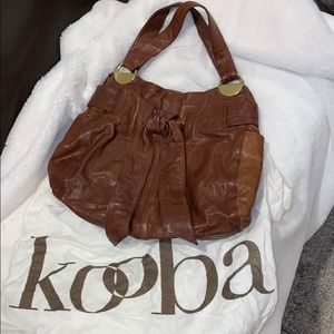 Kooba lambskin leather Elisha bow bag